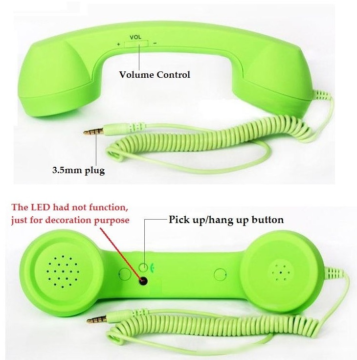 Fashionable Creative Coco Style Phone Retro Handset for Smartphone iPhone, iPad, Samsung, HTC etc
